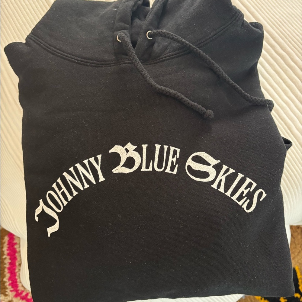 JOHNNY BLUE SKIES Black Graphic Hoodie